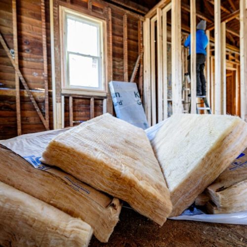 Isolation-a-1E-2023-1080×675 New framing has been completed and utility installation begins on a home undergoing rehabilitation through the City of Greenville's Housing Division programs. March 18, 2020. Original public domain image from Flickr